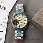 Perfect Replica Tag Heuer Carrera Pendulum Stainless Steel Band White Face 45mm Watch